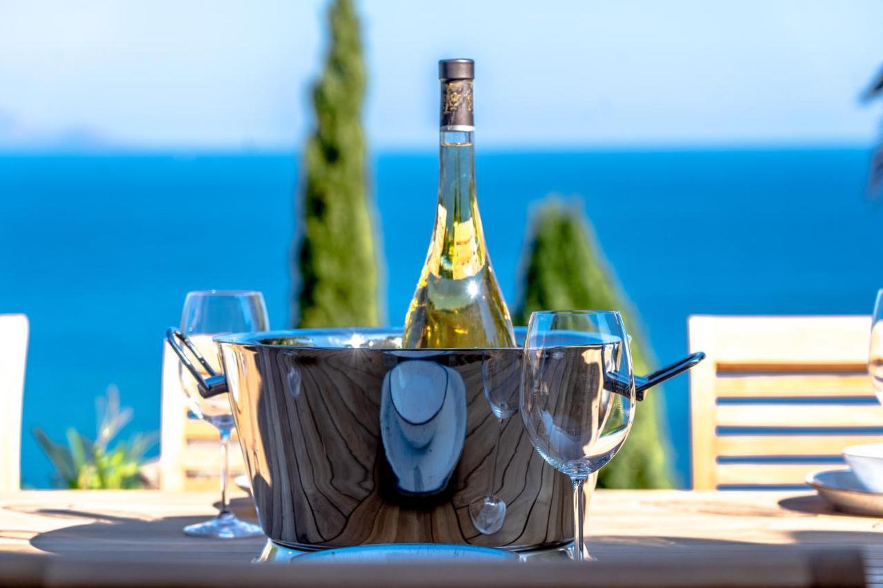 Superbe Villa, Incroyable Vue Mer, Piscine Chauffee, Climatisee Sainte-Maxime Exteriör bild
