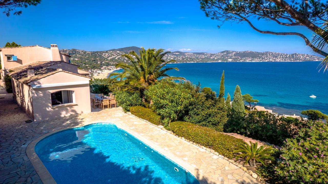 Superbe Villa, Incroyable Vue Mer, Piscine Chauffee, Climatisee Sainte-Maxime Exteriör bild