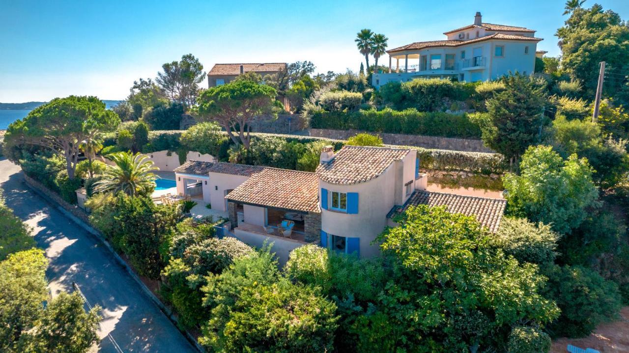 Superbe Villa, Incroyable Vue Mer, Piscine Chauffee, Climatisee Sainte-Maxime Exteriör bild