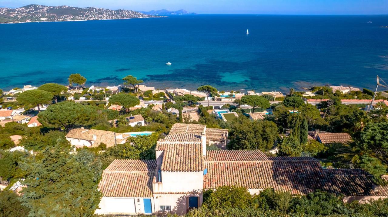 Superbe Villa, Incroyable Vue Mer, Piscine Chauffee, Climatisee Sainte-Maxime Exteriör bild