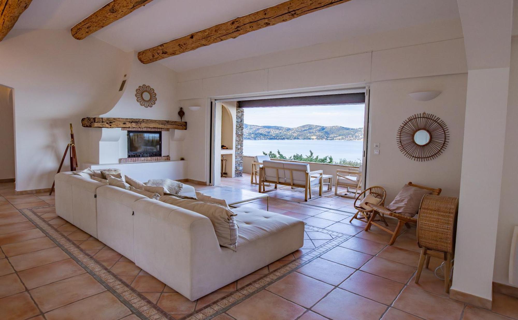 Superbe Villa, Incroyable Vue Mer, Piscine Chauffee, Climatisee Sainte-Maxime Exteriör bild