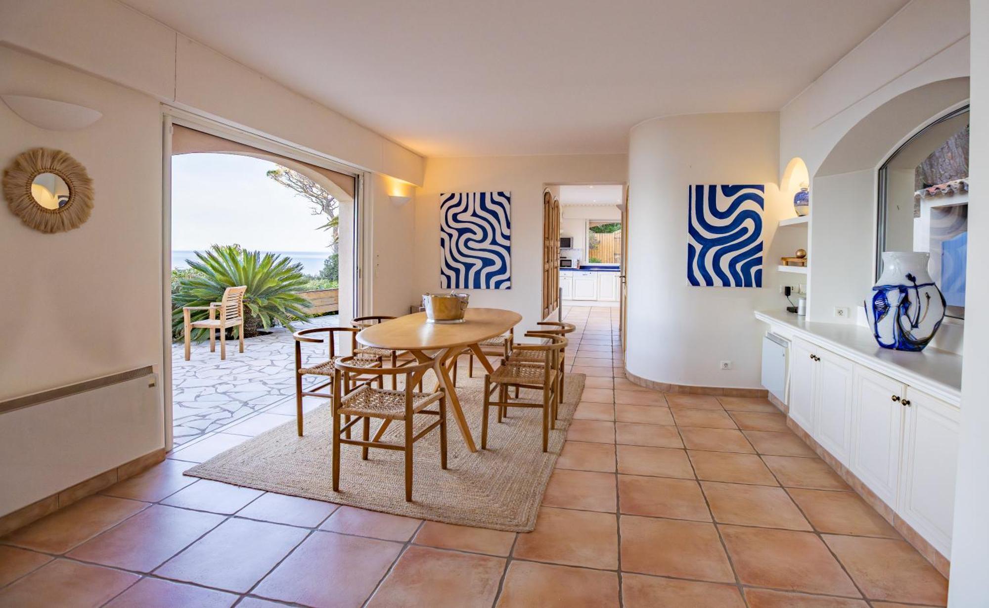 Superbe Villa, Incroyable Vue Mer, Piscine Chauffee, Climatisee Sainte-Maxime Exteriör bild