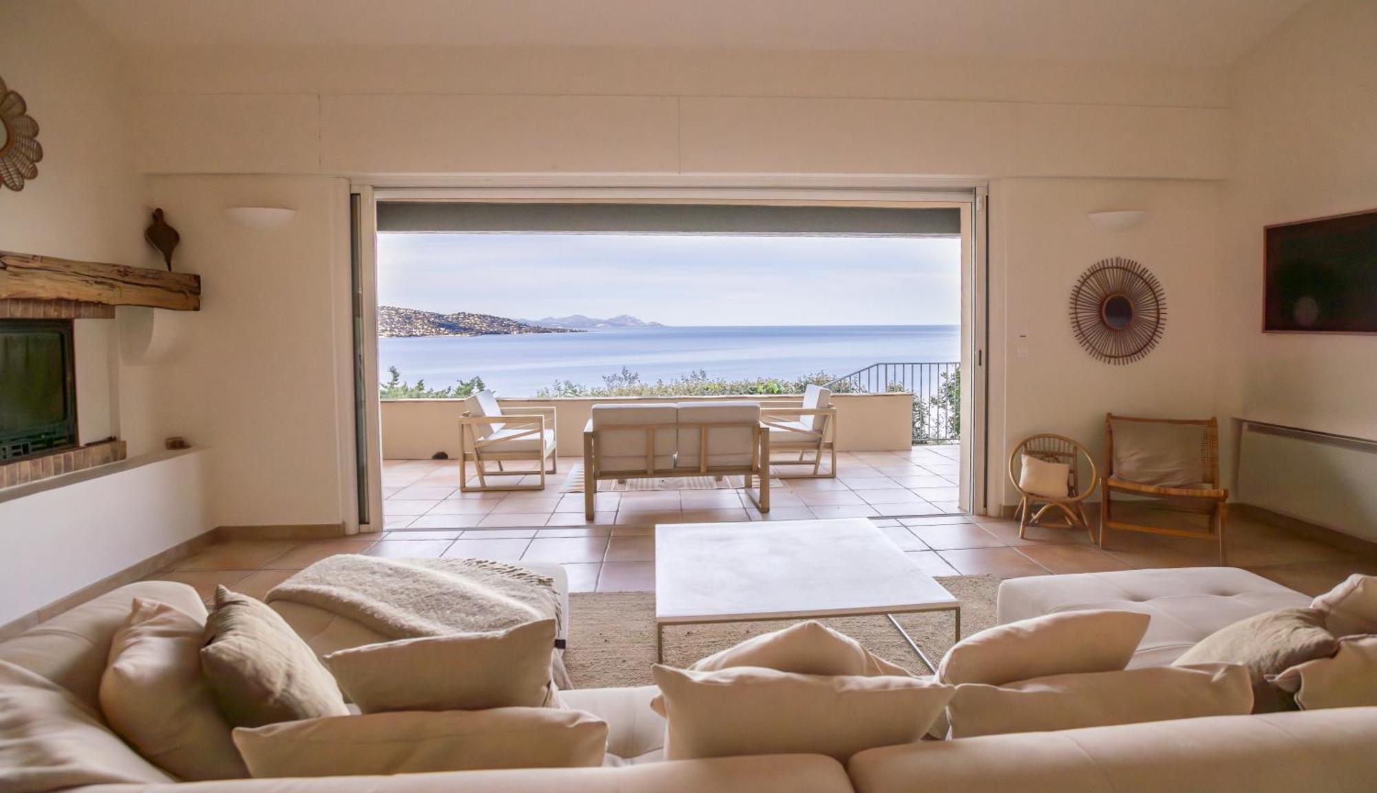 Superbe Villa, Incroyable Vue Mer, Piscine Chauffee, Climatisee Sainte-Maxime Exteriör bild